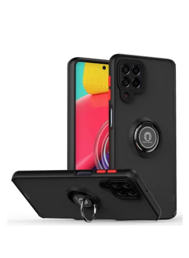 جولف لينك غطاء خلفي لحماية هاتف سامسونج M53، أسود/أحمر - Image 1