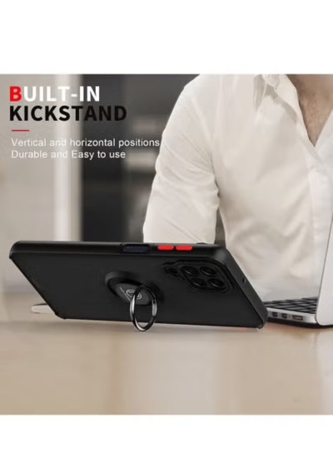 جولف لينك غطاء خلفي لحماية هاتف سامسونج M53، أسود/أحمر - Image 2