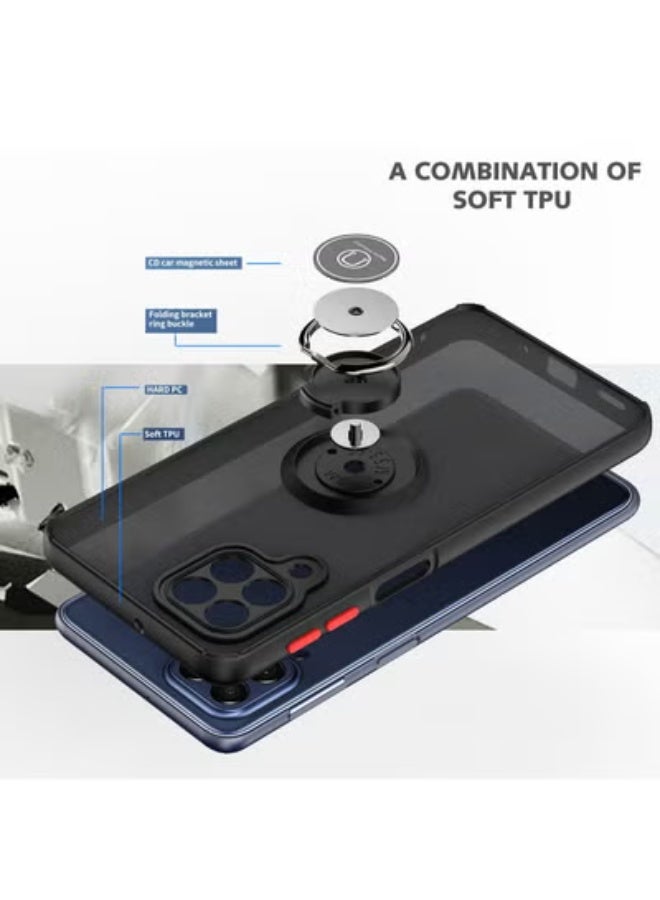 جولف لينك غطاء خلفي لحماية هاتف سامسونج M53، أسود/أحمر - Image 3