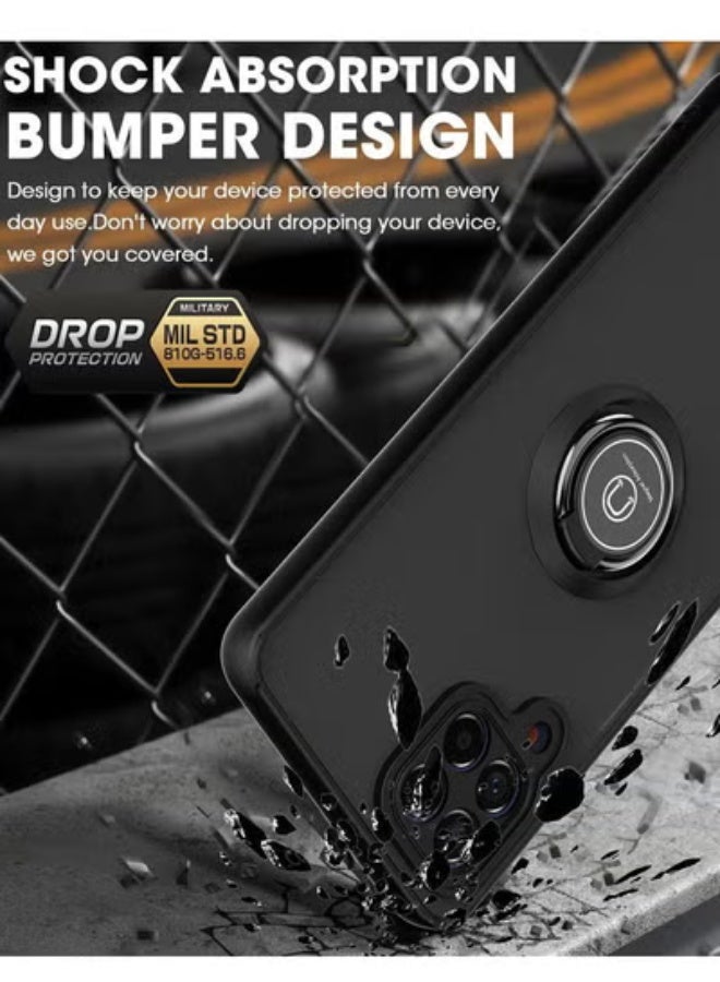 جولف لينك غطاء خلفي لحماية هاتف سامسونج M53، أسود/أحمر - Image 5