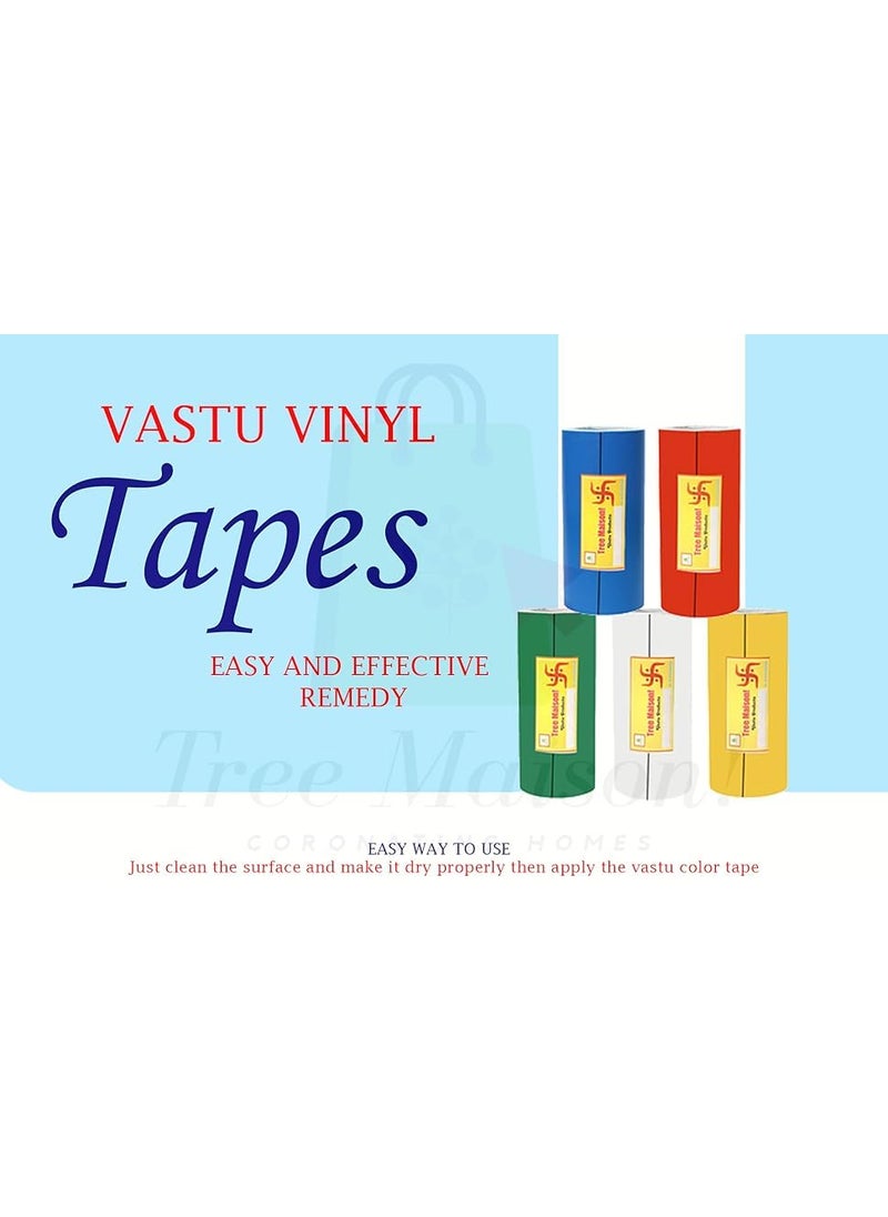 TREEMAISON TREEMAISON Vastu Yellow Color Tape |Size - 4 Inch| Length- 8 Feet (Approx) |Vastu Remedy for Toilet | Main Door Entrance | Tape Remedy | (Pack of 1)  - Image 3