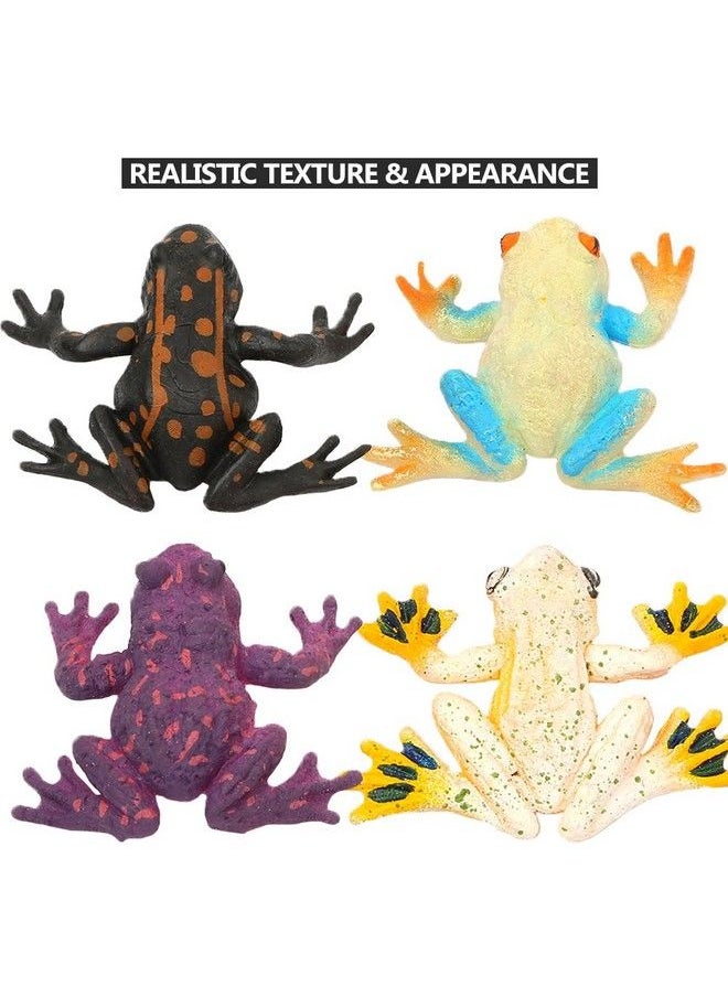 ValeforToy - Frog Toys 12 Pack Mini Rubber Frog Sets Super Stretches Material Tpr With Gift Bag Realistic Frog Figure Toys For Boy - Image 1