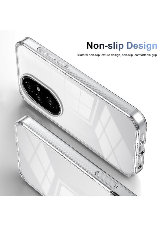 اس-توب جراب هاتف Honor 200 Pro هجين من مادة TPU ومضاد للانزلاق من الأكريليك الشفاف - Image 4
