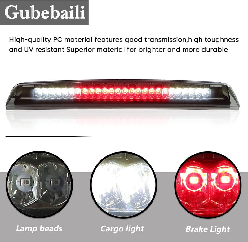 Gubebaili Third Brake Light Assembly for Nissan Titan and Frontier (Smoke Lens) - Image 4