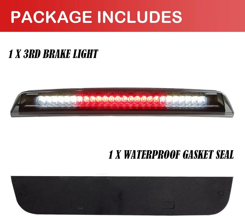Gubebaili Third Brake Light Assembly for Nissan Titan and Frontier (Smoke Lens) - Image 3