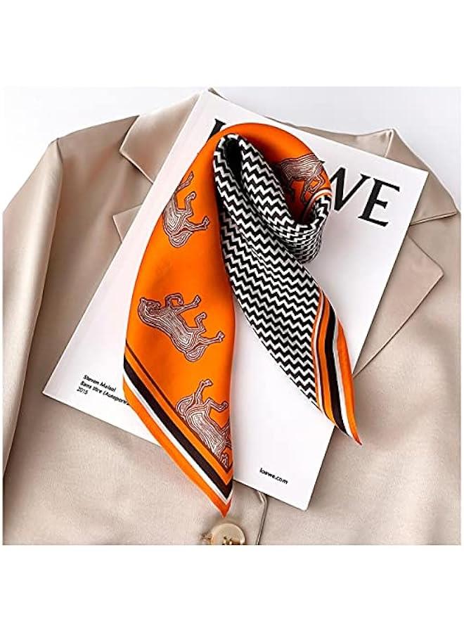 Arabest 100% Real Mulberry Silk Women Small Square Neck Scarfs 21 Lightweight Headscarf Printed Neckerchief Gift Packed  - Image 2