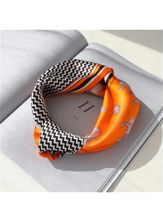 Arabest 100% Real Mulberry Silk Women Small Square Neck Scarfs 21 Lightweight Headscarf Printed Neckerchief Gift Packed  - Image 3