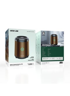 GREEN LION Mini Bakhour 2 Rechargable Incense Burner / Portable Bukhour / Luxury Scent  / Auto Off Feature / Type-C Charging / Compact & Portable / 10-15 Times Working Capacity / Accompanied by Fragrance / 2000mAh Battery - Khaki  - Image 4