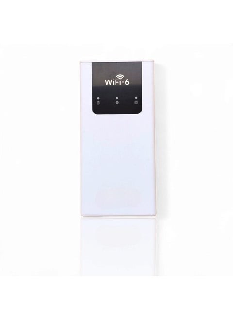 Portable Wireless Router, WiFi6 Card-Free, 8000mAh Power Bank with 2 Type-C Ports and Ethernet Port