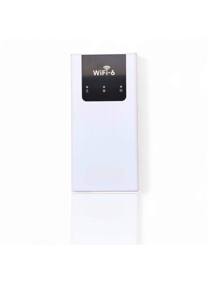 ماركة غير محددة جهاز توجيه محمول لاسلكي محمول بدون بطاقة يعمل بتقنية  WiFi6 ويمكن  استخدامه كباور بانك بقوة 8000 mAh مع مخرجين من نوع سي ومخرج ايثرنت  - Image 1