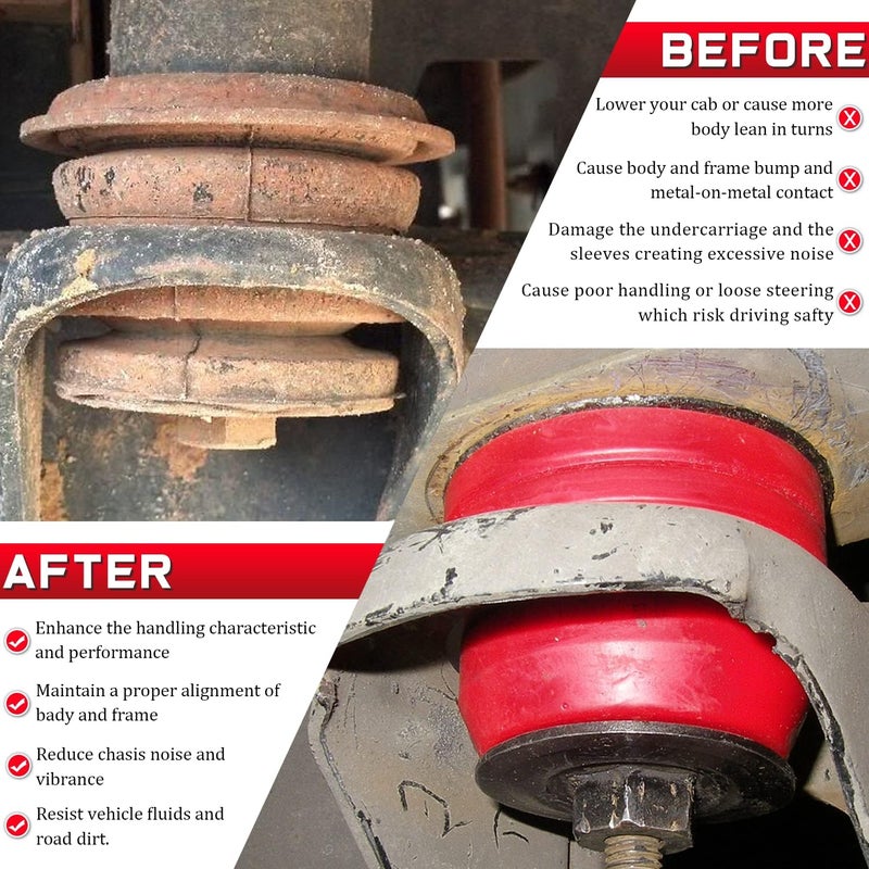 Camoo 6-116 Body Mount Bushing Kit for Ford Explorer Sport Trac 2001-2005 - 18PCS Polyurethane with Washers - Image 5