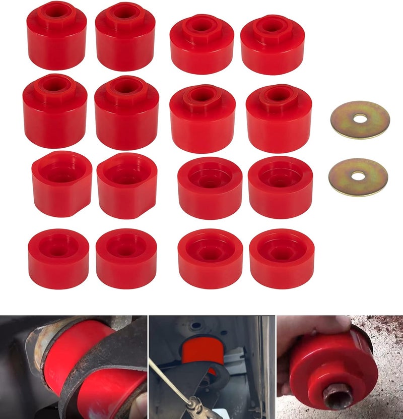 Camoo 6-116 Body Mount Bushing Kit for Ford Explorer Sport Trac 2001-2005 - 18PCS Polyurethane with Washers - Image 1