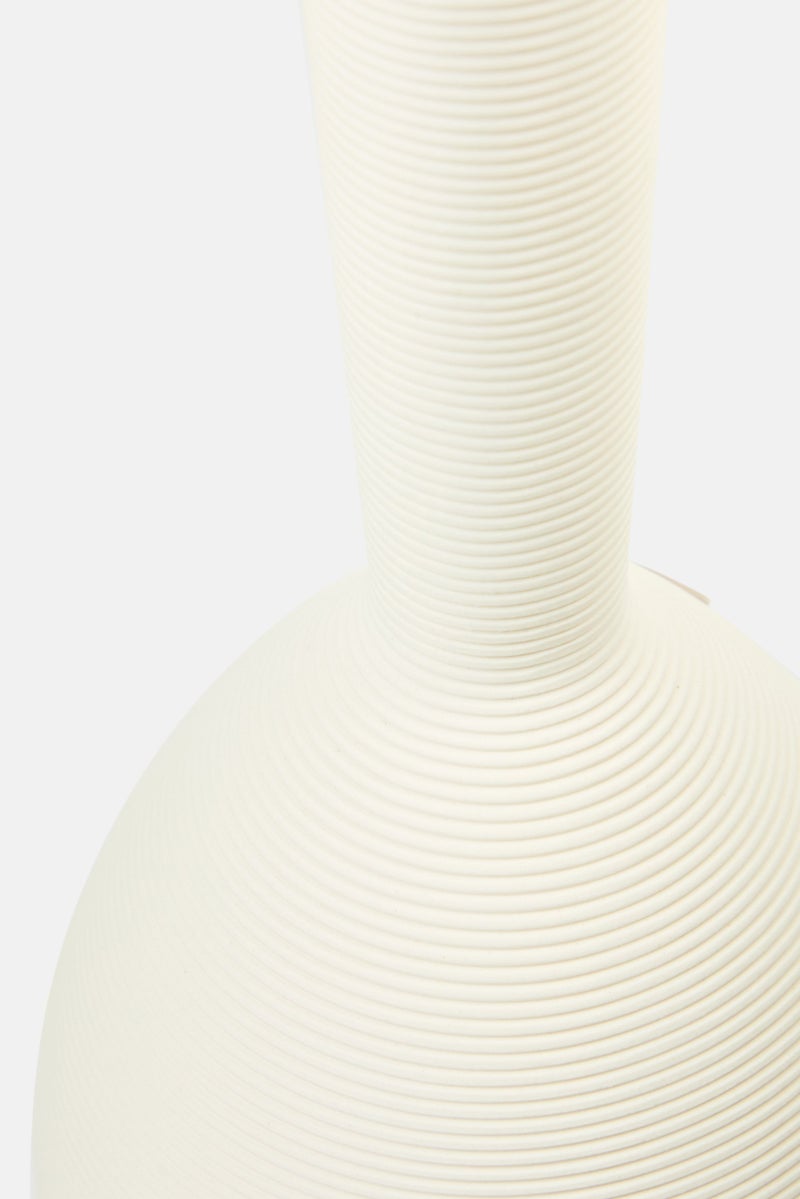 Muy Mucho Ceramic Vase 30 x 13 x 13 cm, Cream  - Image 3