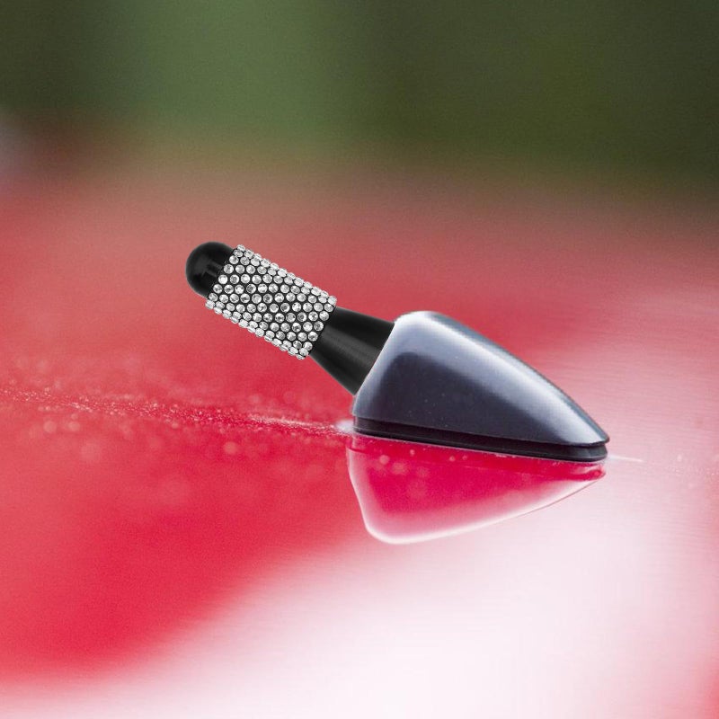 Short White Crystal Car Antenna 3 5cm Universal Auto Accessory For Truck Radio - Image 5