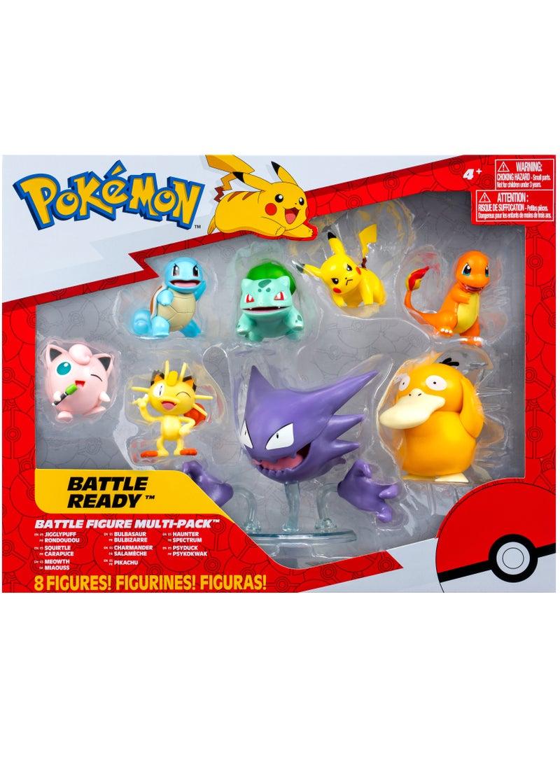 Pokemon Pokemon Battle Figure 8-in-1 Pack | Collectible Figures | Action Figures | Display Figure | Perfect Gift for Kids and Collectors  - Image 1