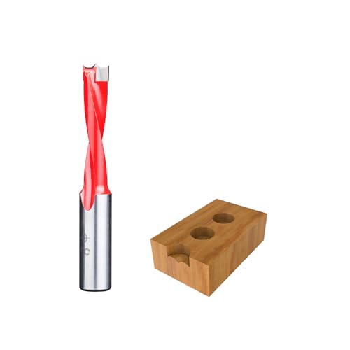 HUHAO Brad Point Boring Bit Dowel Drill Bits 8mm Dia x 70mm Long x 10mm Left Hand Carbide Tipped for CNC Dowel Drilling,Matched Replacement Bits for Hinge Boring Machine - Image 1