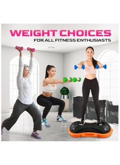 Yes4All Yes4All Neoprene Dumbbell Pair 1KG Hand Weight Strength Training for Home Gym Fitness - 1KG Pink  - Image 3