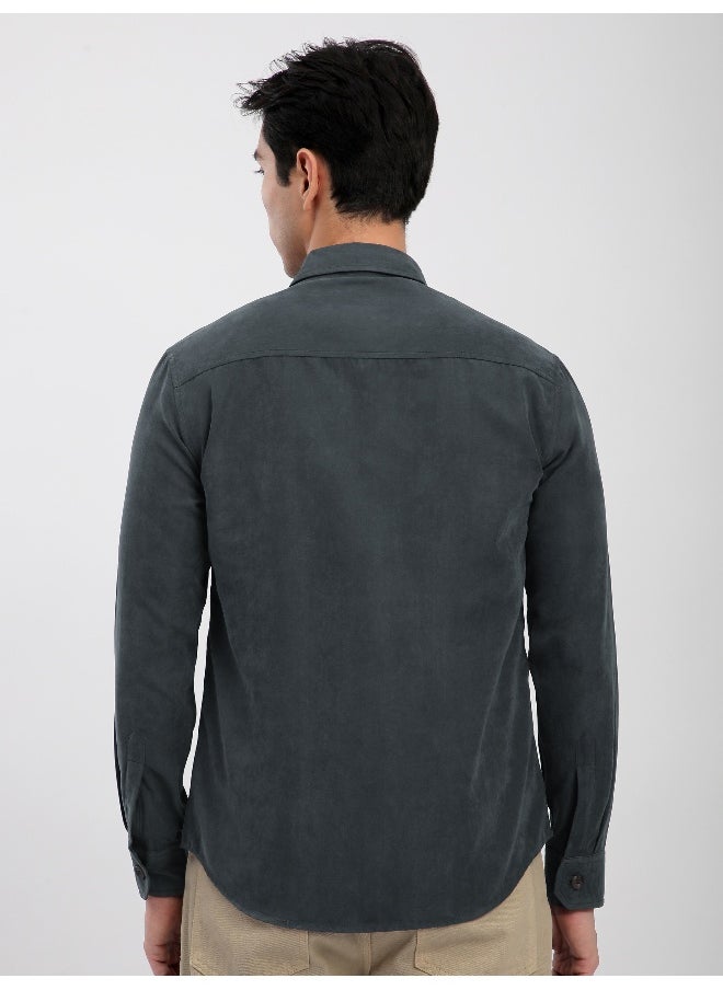 Grey Panel Suede Shirt - pzsku/Z1880310FD1B92AF312B7Z/45/_/1738308128/e8dc0e2d-6ad8-4403-b372-2b2cd0da917c