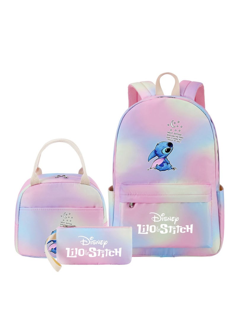 STITCH Stitch Printed Three Piece Set Backpack 