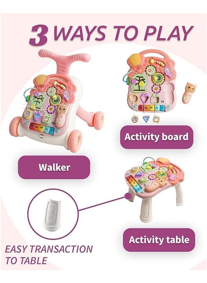 Beauenty 3 In 1 Baby Walker 6 Months and up Girls & Boys -Activity Center with Wheels for Toddlers  - Image 4