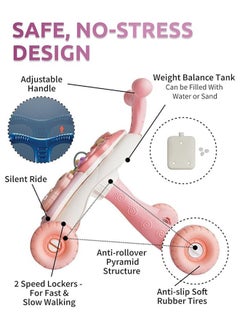Beauenty 3 In 1 Baby Walker 6 Months and up Girls & Boys -Activity Center with Wheels for Toddlers  - Image 5