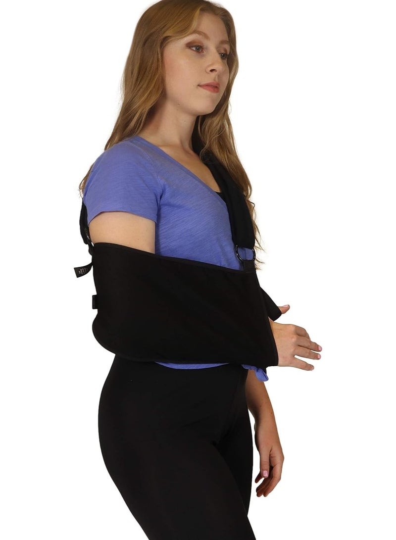 علاقة طبية للذراع ومثبت للكتف من مارس ويلنس - دعم احترافي لمفصل الكتف مع حزام خصر إضافي - قابلة للتعديل لحالات الكسور وإصابات الكوع - مقاس: كبير جداً (XL) - Image 4