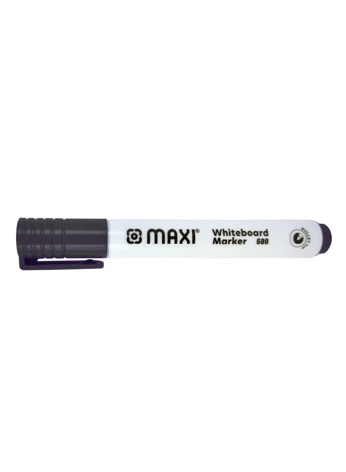 Maxi Maxi whiteboard marker bullettip wallet of4pcs,assorted colours blue,black,red,green, dry erase marker writes clear wipes out instant, 600-4  - Image 3