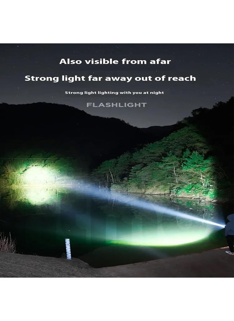 Ritmo Ritmo Flashlight with UV Red Blue Light Mini Portable Rechargeable LED Flash Light 8 Modes USBC Emergency Torch Light Flashlight USB Flashlight Rechargeable LED Torch Light  - Image 5
