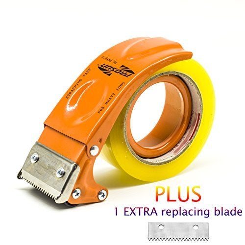PROSUN Metal Handheld 2 Inch Tape Gun Dispenser Packing Packaging Sealing Cutter Orange - Image 2