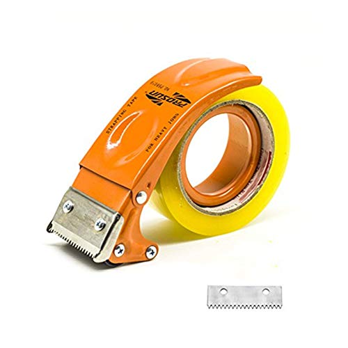 PROSUN Metal Handheld 2 Inch Tape Gun Dispenser Packing Packaging Sealing Cutter Orange - Image 1