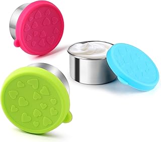 FANGSUN FANGSUN Dressing Containers to Go for Condiments, Salad Dressing, Dips, Snacks, Stainless Steel Dipping Sauce Cups,  - Image 1