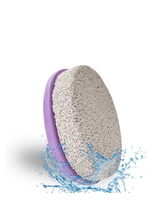MAJESTIQUE Majestique Oval Pumice Stone | Pumice Stone for Feet | Callus Remover Scrubber Stone | Dead Skin Remover Stone for Feet | Pedicure Bathing Pumice Stone -Color May Vary  - Image 1