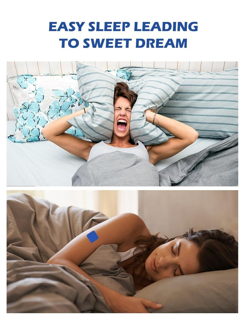 غنافوتو لصقات النوم العميق للبالغين، 60 قطعة من لصقات المساعدة على النوم، ملصقات نوم طبيعية لتحسين جودة النوم، سهلة الاستخدام ومريحة، لصقات المساعدة على النوم للرجال والنساء - Image 2