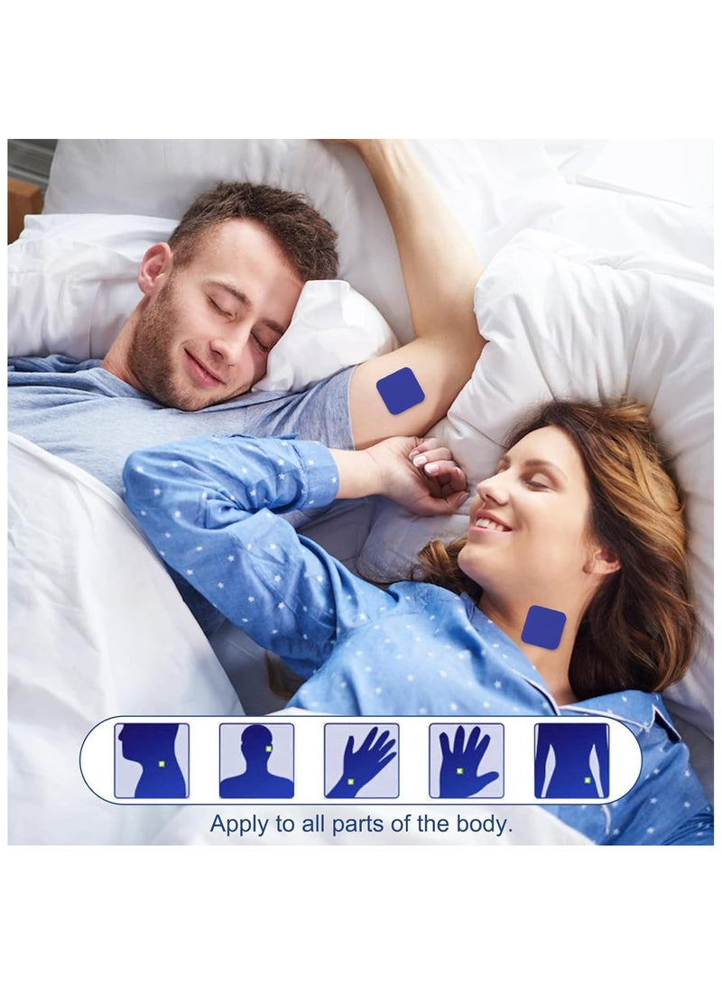 غنافوتو لصقات النوم العميق للبالغين، 60 قطعة من لصقات المساعدة على النوم، ملصقات نوم طبيعية لتحسين جودة النوم، سهلة الاستخدام ومريحة، لصقات المساعدة على النوم للرجال والنساء - Image 3