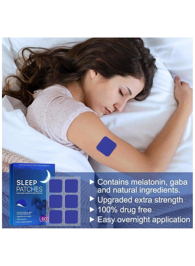 غنافوتو لصقات النوم العميق للبالغين، 60 قطعة من لصقات المساعدة على النوم، ملصقات نوم طبيعية لتحسين جودة النوم، سهلة الاستخدام ومريحة، لصقات المساعدة على النوم للرجال والنساء - Image 5