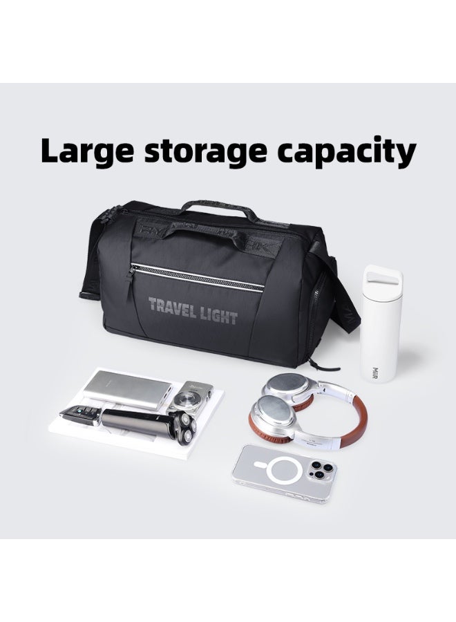 مارك رايدن MARK RYDEN MR-305 حقيبة رياضية وسفر | حقيبة أكسفورد خفيفة الوزن مع حجرة أحذية | قماش مقاوم للرذاذ مقاوم للماء - 40 × 22 × 20 سم - أسود - Image 5