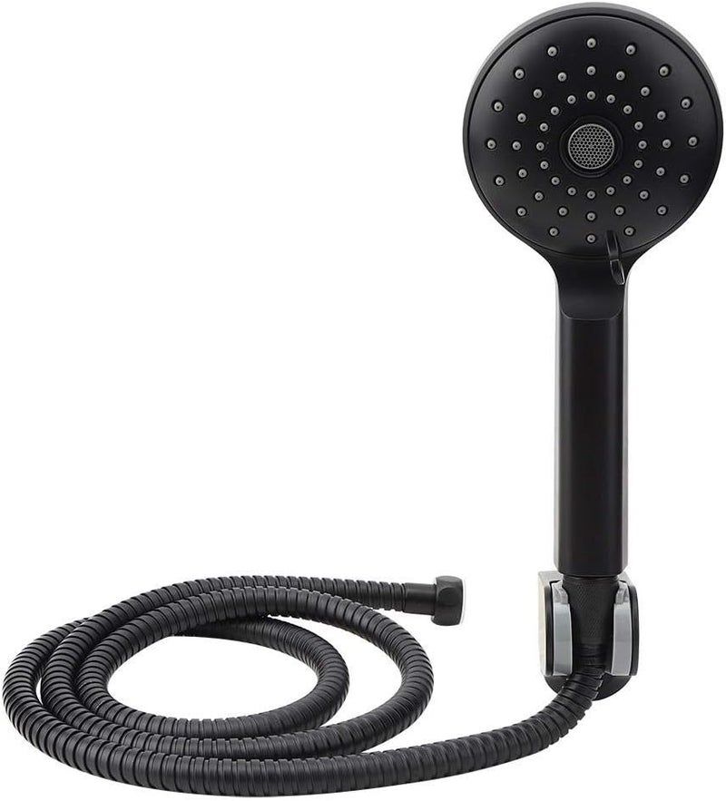 Matte Black Adjustable Anti-rust Shower Set, Shower Faucet Set, Hand-held 4.9ft Hose for Bathroom Shower - Image 4