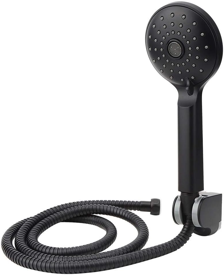 Matte Black Adjustable Anti-rust Shower Set, Shower Faucet Set, Hand-held 4.9ft Hose for Bathroom Shower - Image 3
