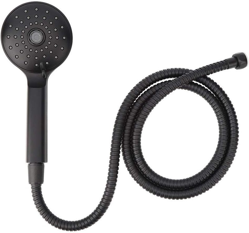 Matte Black Adjustable Anti-rust Shower Set, Shower Faucet Set, Hand-held 4.9ft Hose for Bathroom Shower - Image 1