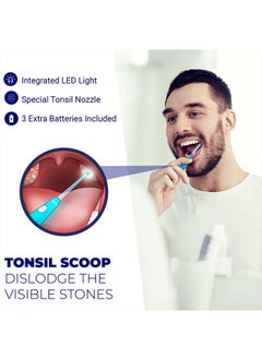ORAVIX Oravix Tonsil Stone Remover, Fight Bad Breath, Easily Navigate Tonsil Crypts, Tonsil Stone Removal Tool with 3 Nozzles & LED Light, Tonsil Cleaner, Tonsil Stones Removal at Home, 2 Pack Curettage Pick  - Image 3
