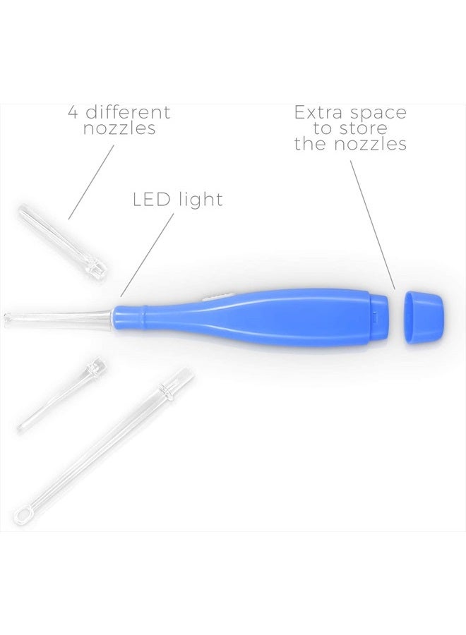 ORAVIX أورافكس أداة إزالة حصى اللوزتين، مكافحة رائحة الفم الكريهة، التنقل بسهولة في تجاويف اللوزتين، أداة إزالة حصى اللوزتين مع 3 فوهات وضوء LED، منظف اللوزتين، إزالة حصى اللوزتين في المنزل، عبوتين من أداة الكشط - Image 4