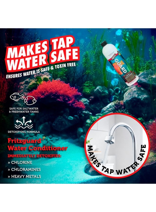 Fritz Aquatics FritzGuard Water Conditioner/Dechlorinator Makes Tap Water Safe for Fresh & Salt Water Aquariums (16-Ounce) - Image 2