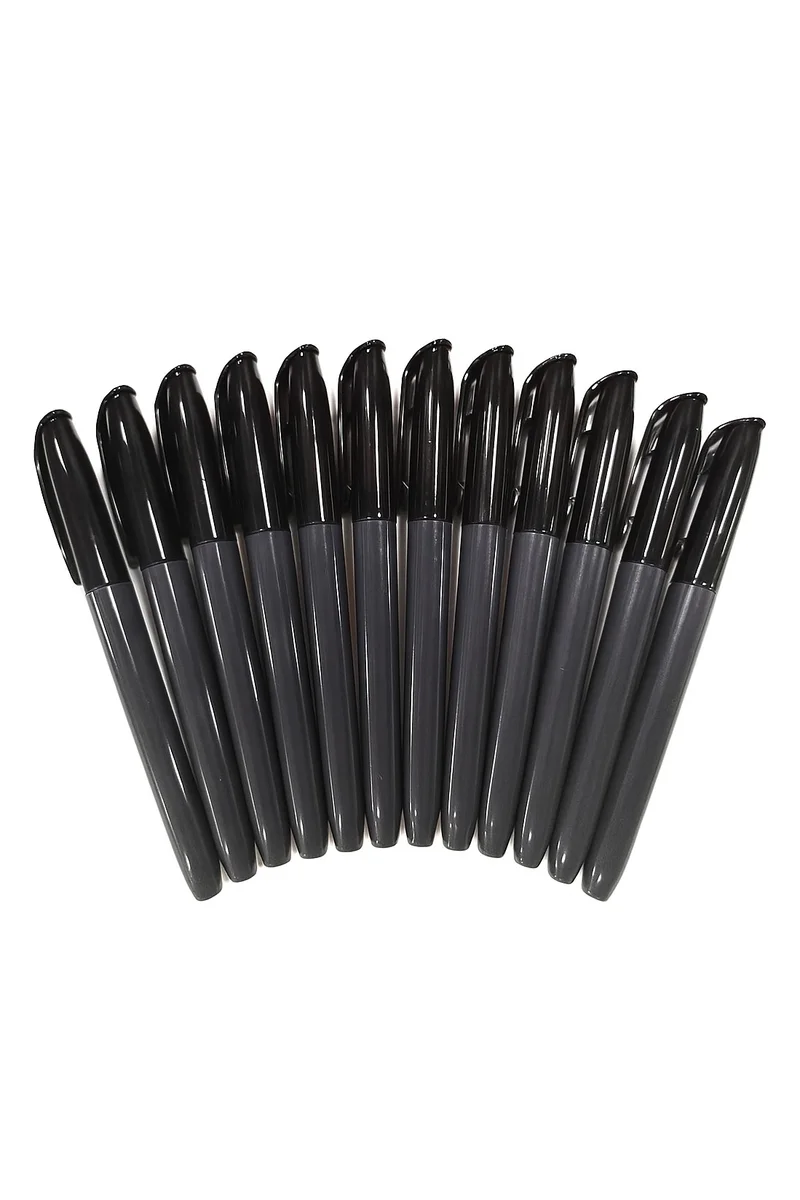 Share the Love Share The Love Permanent Marker Set – 12pcs Waterproof Black Markers for Office, Industrial Use, Warehouse Labeling, School Projects & Home Organization