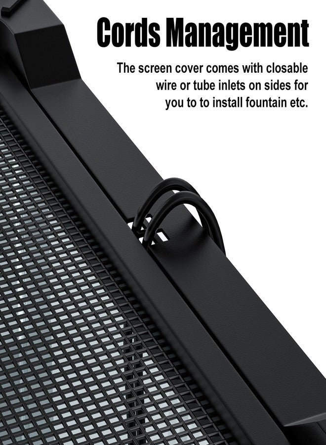 LURMMUE Reptile Terrarium 8"x8"x12" Mini, Front-Opening Glass Tank with Mesh Lid & Lock, 360° Glass Enclosure for Small Reptiles, Frogs, Tarantulas, Jumping Spiders & Geckos - Image 5