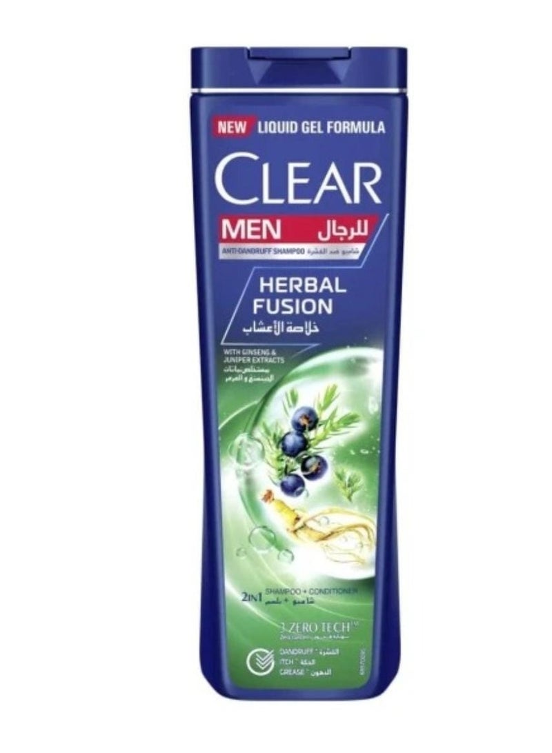 Clear Anti-Dandruff Shampoo for Men with Herbal Extracts - 400 ml