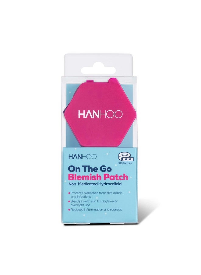 HANHOO - On The Go Blemish Patch Hydrocolloid Patches Blemish Spot Treatment Acne Stickers For Blemishes On The Face And Body Pimple Patch Dispenser Crueltyfree And Vegan 108 Patch Count - Image 1