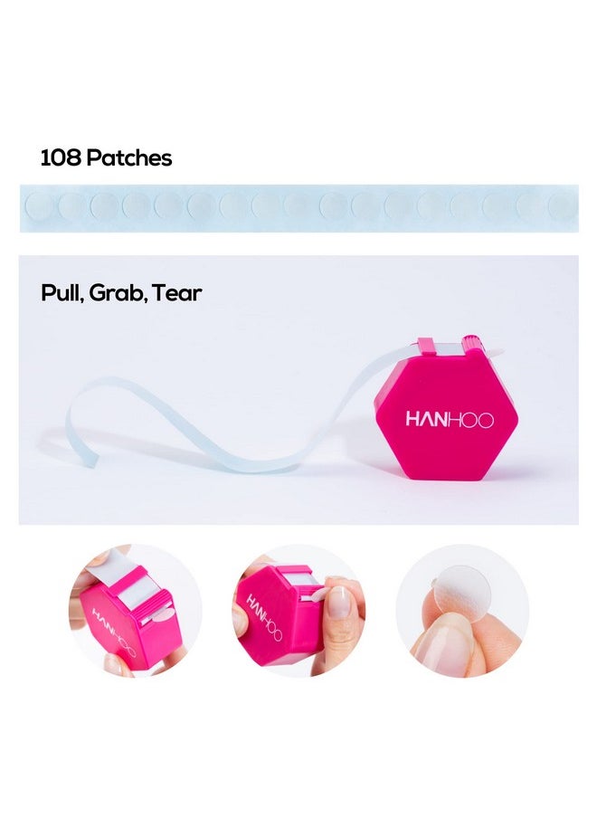 HANHOO - On The Go Blemish Patch Hydrocolloid Patches Blemish Spot Treatment Acne Stickers For Blemishes On The Face And Body Pimple Patch Dispenser Crueltyfree And Vegan 108 Patch Count - Image 1