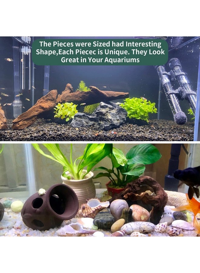 Hamiledyi 5 Pcs Driftwood Branches Aquarium Wood Decoration Natural Fish Tank Habitat Decor Wood For Lizard Assorted SizeSmall - Image 2