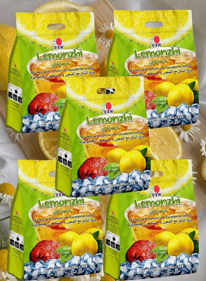 DXN 5 Pieces Lemonzhi 20 sachets x 22 gram  - Image 1