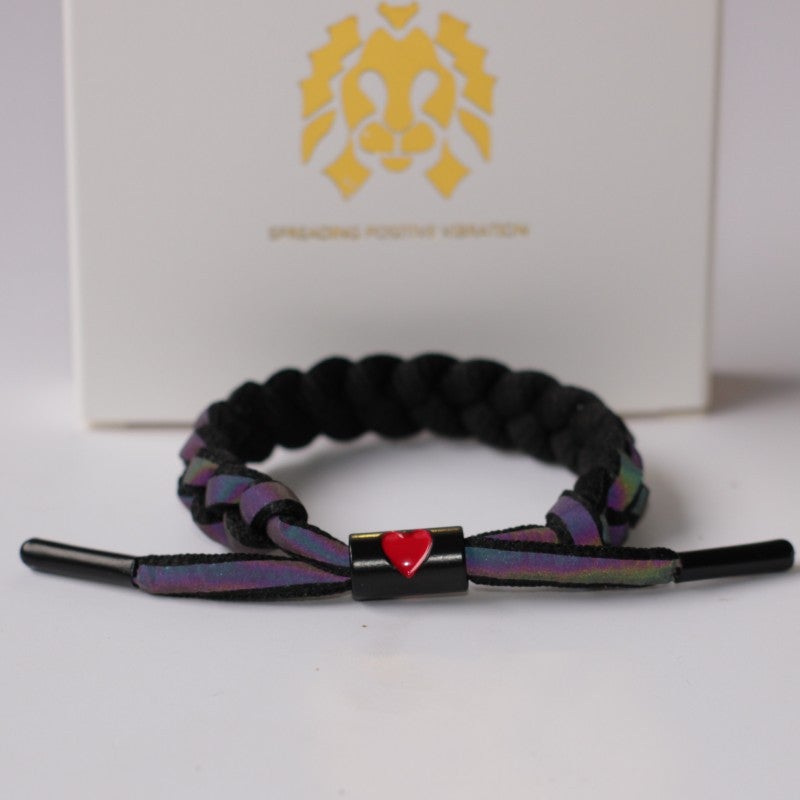 Little Lion Bracelet Holographic Reflective Gift For Boys And Girls Gift For Girlfriends Couple Shoelace Bracelet Bracelet Jewelry - Image 1